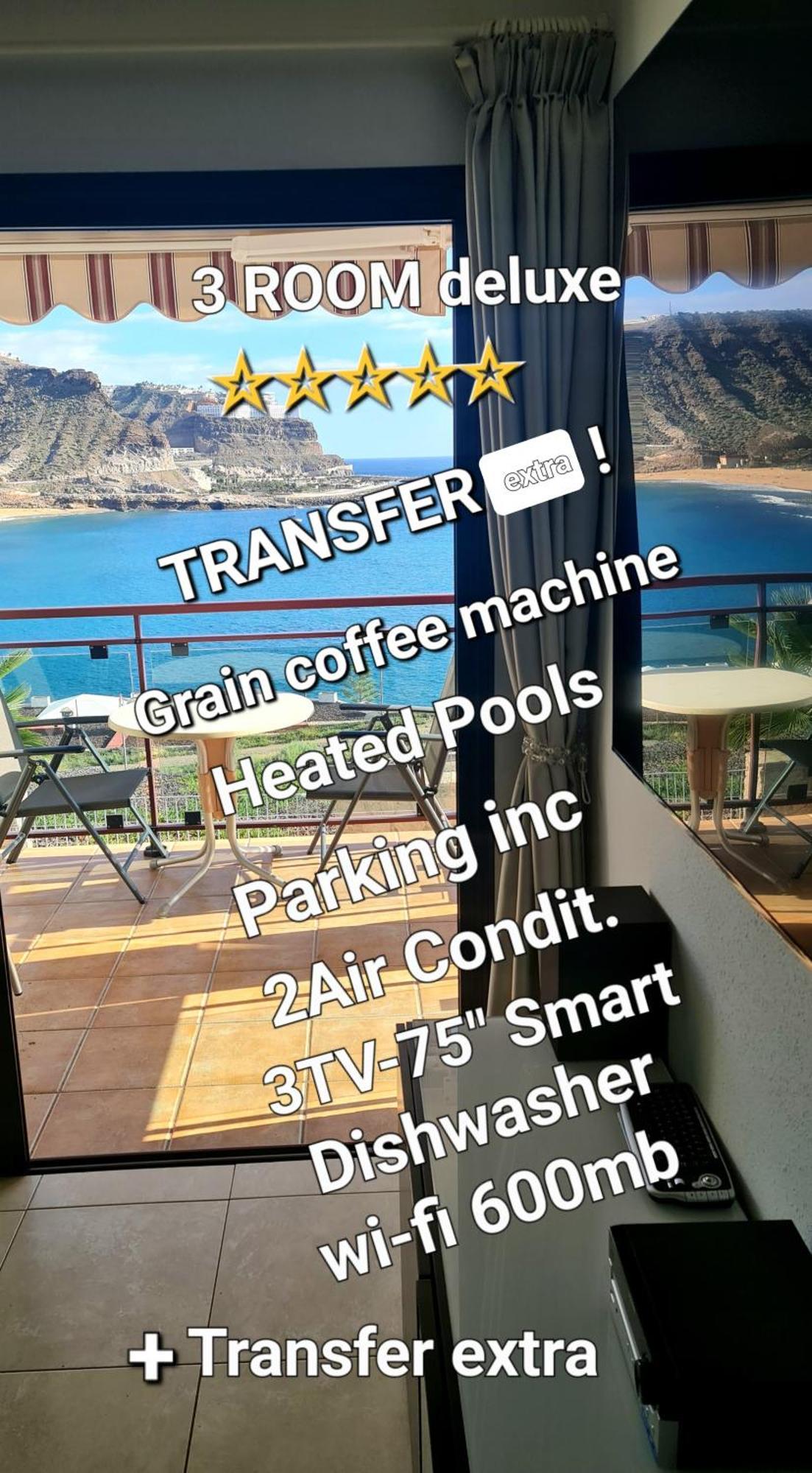Deluxe 3 Rooms74M2,2Air Condit 2Tv Seaview On Amadores,2 Heatpools, Parking, 600 Mb,Dishwasher,2Lift,,3 Beaches Playa Del Cura  Exteriör bild